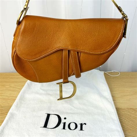 dior gold saddle bag